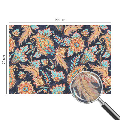 Mural de pared con estampado hermoso con estampado floral