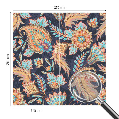 Mural de pared con estampado hermoso con estampado floral