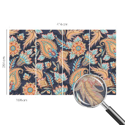 Mural de pared con estampado hermoso con estampado floral