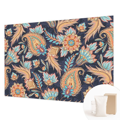 Mural de pared con estampado hermoso con estampado floral