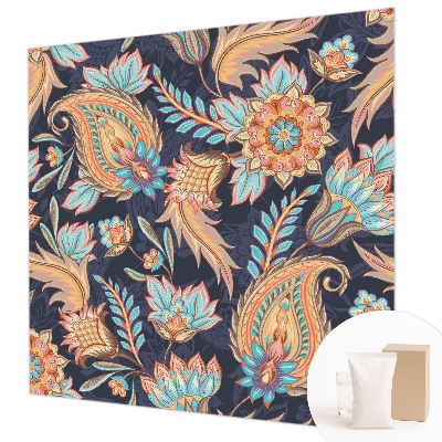 Mural de pared con estampado hermoso con estampado floral