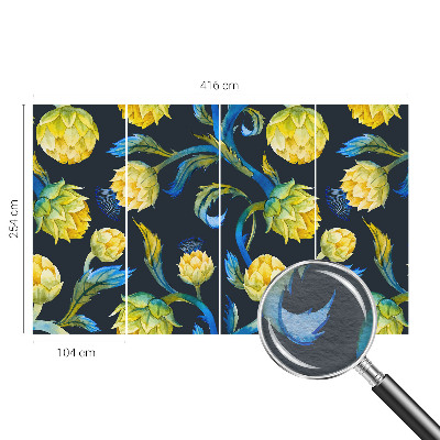 Mural decorativo con diseño 'Virtuoso de las plantas'