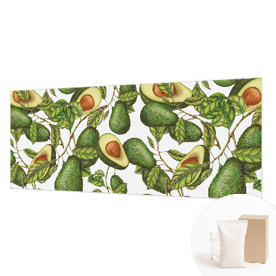 Papel mural con patrón decorativo con un diseño de aguacate