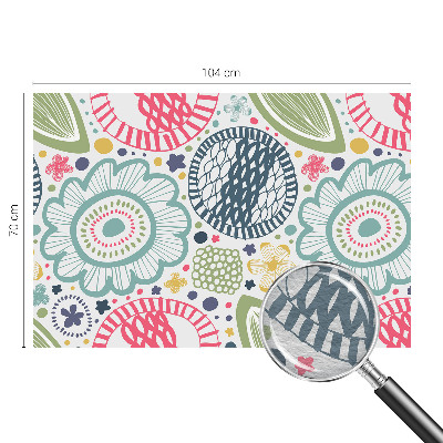 Fotomural decorativo para cabecero de cama con estampados florales