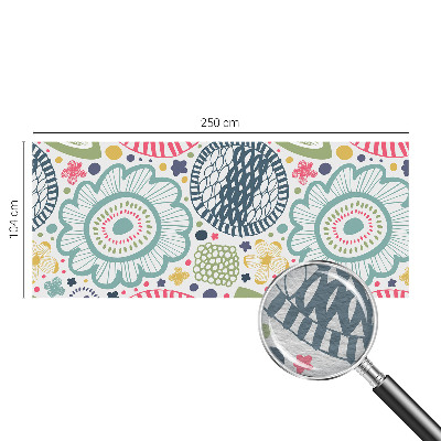 Fotomural decorativo para cabecero de cama con estampados florales