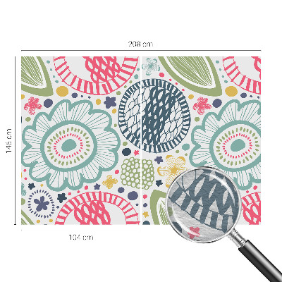 Fotomural decorativo para cabecero de cama con estampados florales