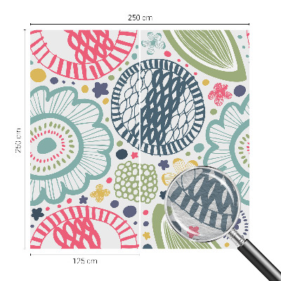 Fotomural decorativo para cabecero de cama con estampados florales