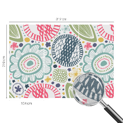 Fotomural decorativo para cabecero de cama con estampados florales