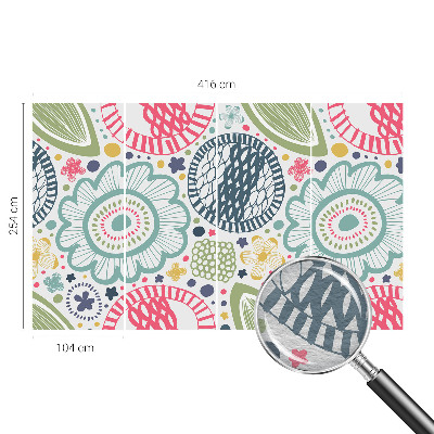 Fotomural decorativo para cabecero de cama con estampados florales