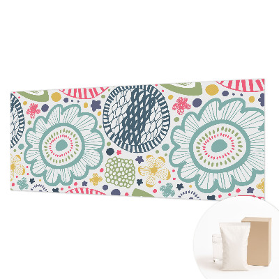 Fotomural decorativo para cabecero de cama con estampados florales
