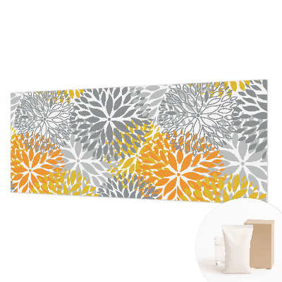Mural de pared con estampado hermoso con motivo de energía floral