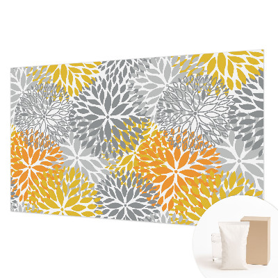 Mural de pared con estampado hermoso con motivo de energía floral