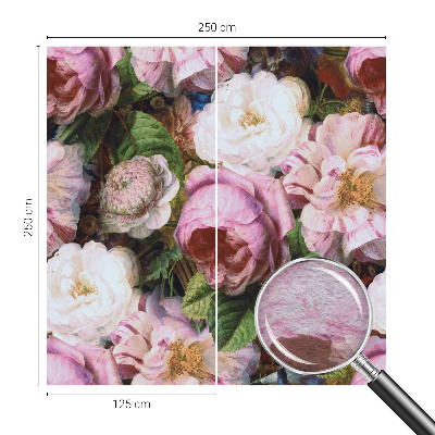 Papel mural texturado decorativo con motivo floral que aporta elegancia
