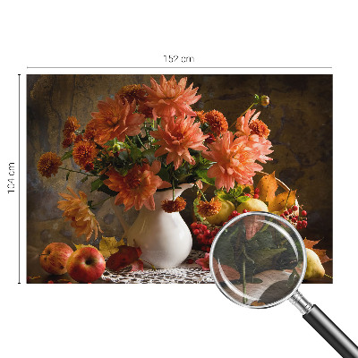 Fotomural decorativo para cabecero de cama con una composición otoñal