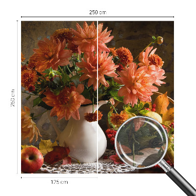 Fotomural decorativo para cabecero de cama con una composición otoñal