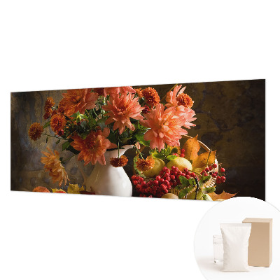 Fotomural decorativo para cabecero de cama con una composición otoñal