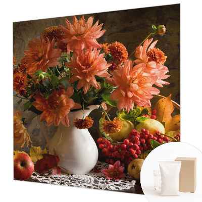 Fotomural decorativo para cabecero de cama con una composición otoñal