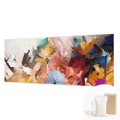 Papel mural con patrón decorativo con un diseño floral abstracto