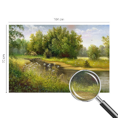 Fotomural decorativo para cabecero de cama con un paisaje rural