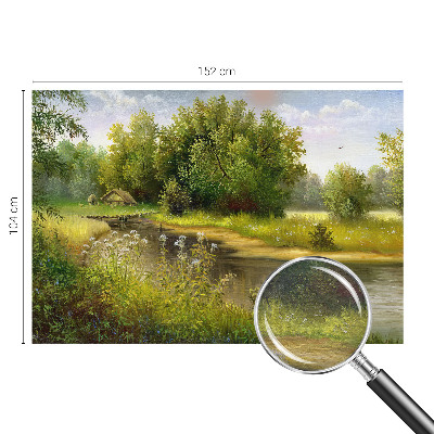 Fotomural decorativo para cabecero de cama con un paisaje rural