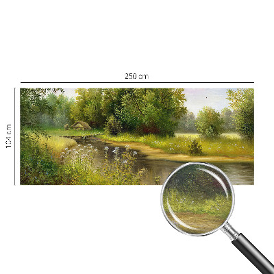 Fotomural decorativo para cabecero de cama con un paisaje rural