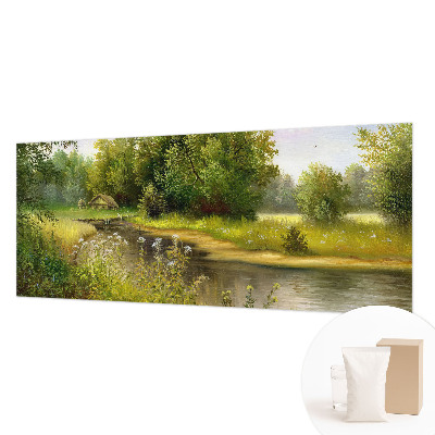 Fotomural decorativo para cabecero de cama con un paisaje rural