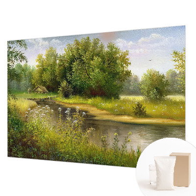 Fotomural decorativo para cabecero de cama con un paisaje rural