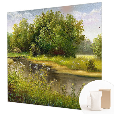 Fotomural decorativo para cabecero de cama con un paisaje rural