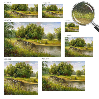 Fotomural decorativo para cabecero de cama con un paisaje rural