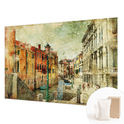 Mural de pared con estampado hermoso con una impresión de estilo urbano