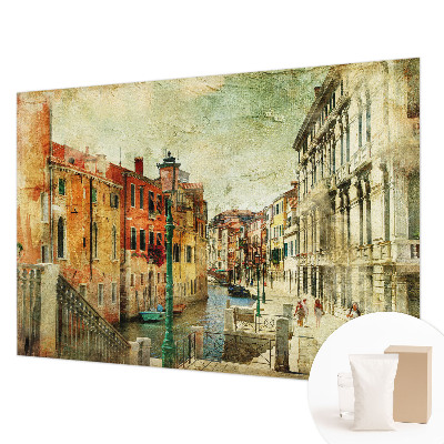Mural de pared con estampado hermoso con una impresión de estilo urbano