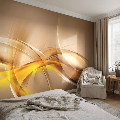 Papel mural texturado decorativo con un diseño de líneas suaves