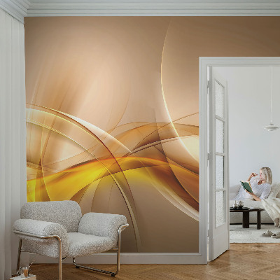 Papel mural texturado decorativo con un diseño de líneas suaves