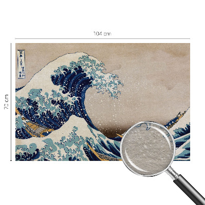 Papel mural con patrón decorativo con motivo de ola dramática