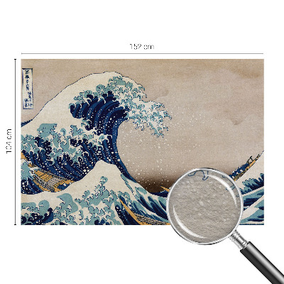 Papel mural con patrón decorativo con motivo de ola dramática