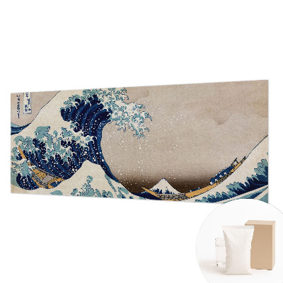 Papel mural con patrón decorativo con motivo de ola dramática