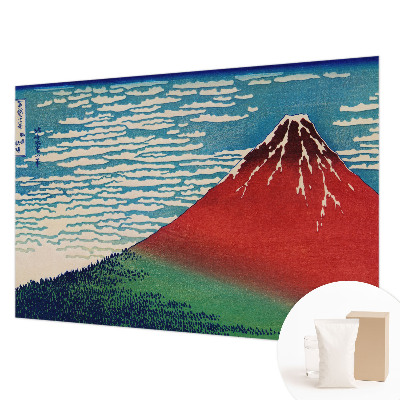 Fotomural decorativo para cabecero de cama con diseño de montaña roja para cabecero