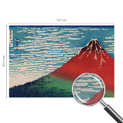 Fotomural decorativo para cabecero de cama con diseño de montaña roja para cabecero