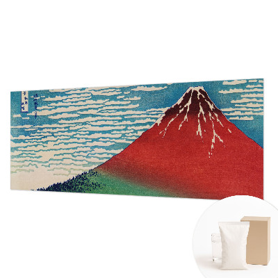 Fotomural decorativo para cabecero de cama con diseño de montaña roja para cabecero