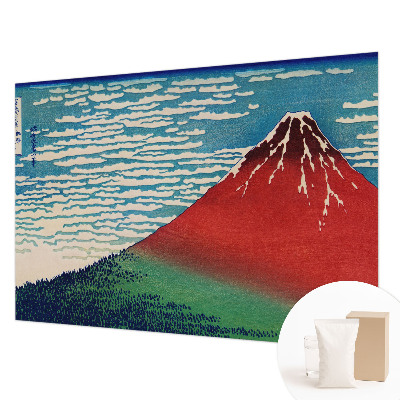 Fotomural decorativo para cabecero de cama con diseño de montaña roja para cabecero