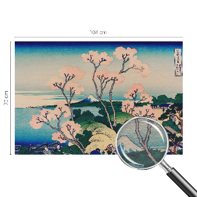 Papel mural texturado decorativo con motivo de flores de cerezo