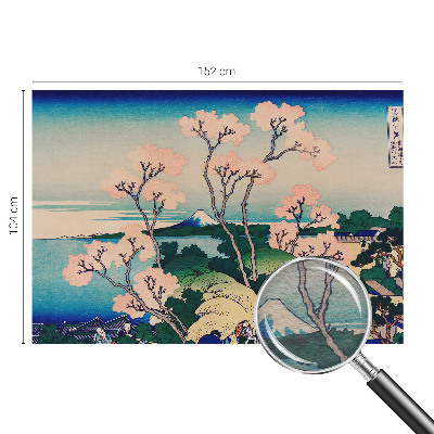 Papel mural texturado decorativo con motivo de flores de cerezo