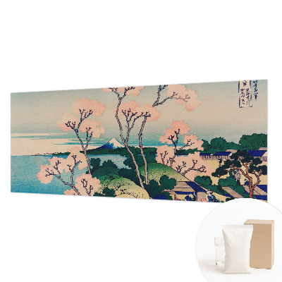 Papel mural texturado decorativo con motivo de flores de cerezo