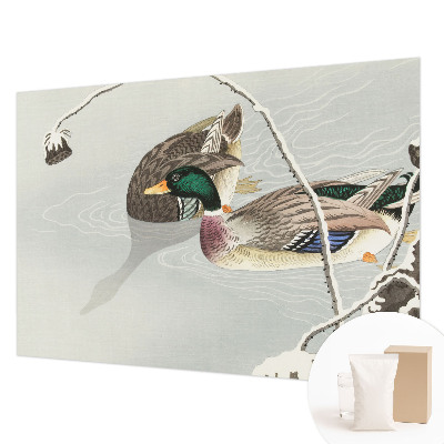 Mural de pared con estampado hermoso con un diseño de patos tranquilos