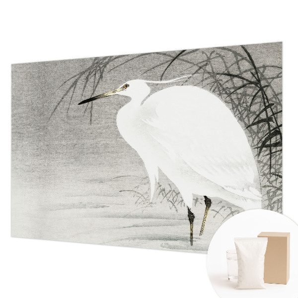Mural decorativo con un paisaje acuático