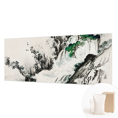 Papel mural con patrón decorativo con diseño de cascada natural