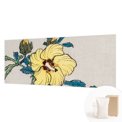 Mural de pared con estampado hermoso con diseño de flor amarilla
