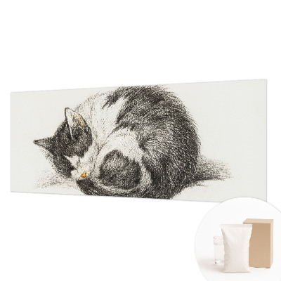 Papel mural con patrón decorativo con un diseño de gatito adorable