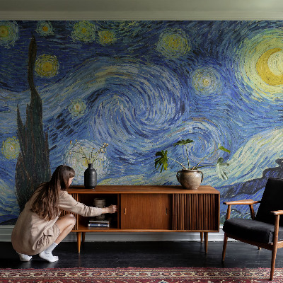 Mural de pared con estampado hermoso con el diseño 