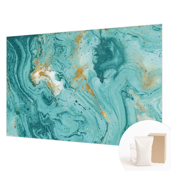 Papel mural texturado decorativo con diseño de olas del mar